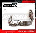 decat mid muffler DOMINATOR Mid Pipe fits to CBR 1000RR 2004  2007 2