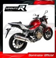 εξάτμιση τελικό DOMINATOR Οβάλ κατάλληλο για μοτοσυκλέτα Honda CB 500 F 2016 - 2019 3