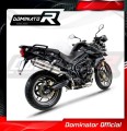 exhaust muffler DOMINATOR ROUND fits to Triumph TIGER 800 XC XR 2011  2014 4