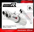 exhaust muffler DOMINATOR homologated road legal ROUND fits to DL 1000 VSTROM 2002  2012