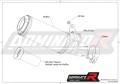 wydech tłumik DOMINATOR Homologowany GP pasujący do motocykla MT-10 RN45 2016 - 2020 6