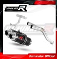 εξάτμιση τελικό DOMINATOR GP1 ΜΑΥΡΟ κατάλληλο για μοτοσυκλέτα Yamaha FZ6 2004 - 2010 2