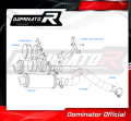 exhaust muffler DOMINATOR GP1 BLACK fits to Yamaha FZ6 2006  2010 8