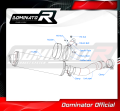 wydech tłumik DOMINATOR Owalny pasujący do motocykla Yamaha FZ1 FAZER 1000 2006 - 2015 5