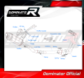 πλήρες σύστημα εξάτμισης με τελικό DOMINATOR Full System HP5 ΜΑΥΡΟ συμβατό με μοτοσυκλέτα Yamaha MT 09 2021 - 2023