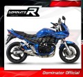 πλήρες σύστημα εξάτμισης με σιγαστήρα DOMINATOR Full System GP1 ΜΑΥΡΟ που ταιριάζει στη μοτοσυκλέτα Suzuki GSF 650 BANDIT N / S 2005 - 2006 2