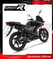 πλήρες σύστημα εξάτμισης με τελικό DOMINATOR Full System GP1 ΜΑΥΡΟ κατάλληλο για μοτοσυκλέτα Honda CBF 125 2009 - 2014