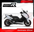 πλήρες σύστημα εξάτμισης με τελικό DOMINATOR Full System GP1 ΜΑΥΡΟ κατάλληλο για μοτοσυκλέτα Yamaha XP 530 T-MAX 2012 - 2016 2