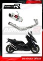 πλήρες σύστημα εξάτμισης με τελικό DOMINATOR Full System GP1 κατάλληλο για τη μοτοσυκλέτα Yamaha T-MAX 500 2008 - 2011