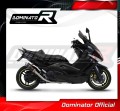 πλήρες σύστημα εξάτμισης με τελικό DOMINATOR Full System GP1 ΜΑΥΡΟ κατάλληλο για τη μοτοσυκλέτα Yamaha T-MAX 500 2008 - 2011 2