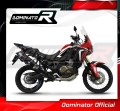 εξάτμιση τελικό DOMINATOR P7 ΜΑΥΡΟ κατάλληλο για μοτοσυκλέτα Honda CRF 1000L Africa Twin 2016 - 2019 2