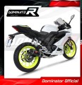 πλήρες σύστημα εξάτμισης με σιγαστήρα DOMINATOR Full System HP3 ΜΑΥΡΟ κατάλληλο για μοτοσικλέτα Yamaha YZF R125 2019 - 2020