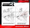 wydech tłumik DOMINATOR HP8 pasujący do motocykla Kawasaki Z800 2013 - 2016 5