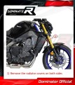 πλήρες σύστημα εξάτμισης με σιγαστήρα DOMINATOR Full System GP ΜΑΥΡΟ συμβατό με τη μοτοσυκλέτα Yamaha MT 09 2021 - 2023 2