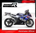 εξάτμιση τελικό DOMINATOR Slip-on GP1 ΜΑΥΡΟ κατάλληλο για μοτοσυκλέτα Suzuki GSXR 1000 K1 - K4 2001 - 2004 4