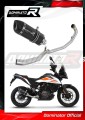 πλήρες σύστημα εξάτμισης με τελικό DOMINATOR Full System HP1 ΜΑΥΡΟ κατάλληλο για μοτοσυκλέτα KTM 390 Adventure 2020 - 2023