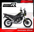 πλήρες σύστημα εξάτμισης με τελικό DOMINATOR Full System HP6 ΜΑΥΡΟ κατάλληλο για τη μοτοσυκλέτα Aprilia Tuareg 660 2021 - 2023 2