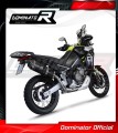 πλήρες σύστημα εξάτμισης με τελικό DOMINATOR Full System HP7 ΜΑΥΡΟ κατάλληλο για μοτοσυκλέτα Aprilia Tuareg 660 2021 - 2023