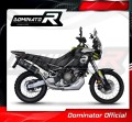 kompletny układ wydechowy z tłumikiem DOMINATOR Full System HP7 CZARNY pasujący do motocykla Aprilia Tuareg 660 2021 - 2023 2