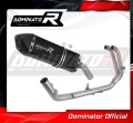 πλήρες σύστημα εξάτμισης με τελικό DOMINATOR Full System HP7 ΜΑΥΡΟ κατάλληλο για μοτοσυκλέτα Aprilia Tuareg 660 2021 - 2023 5