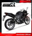 εξάτμιση τελικό DOMINATOR GP ΜΑΥΡΟ κατάλληλο για μοτοσυκλέτα Honda CBR 250 R 2011 - 2013 3