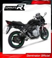 πλήρες σύστημα εξάτμισης με τελικό DOMINATOR Full System GP1 ΜΑΥΡΟ κατάλληλο για τη μοτοσυκλέτα Suzuki GSF 1250 N / S BANDIT 2007 - 2016 3