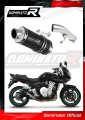 εξάτμιση τελικό DOMINATOR GP1 ΜΑΥΡΟ κατάλληλο για μοτοσυκλέτα Suzuki GSF 650 BANDIT N / S 2007 - 2016