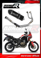 πλήρες σύστημα εξάτμισης με σιγαστήρα DOMINATOR Full System HP7 ΜΑΥΡΟ κατάλληλο για μοτοσυκλέτα Honda CRF 1000L Africa Twin 2016 - 2019 3