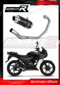 πλήρες σύστημα εξάτμισης με τελικό DOMINATOR Full System GP1 ΜΑΥΡΟ κατάλληλο για μοτοσυκλέτα Honda CBF 125 2009 - 2014 3