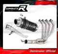 πλήρες σύστημα εξάτμισης με σιγαστήρα DOMINATOR Full System GP1 ΜΑΥΡΟ που ταιριάζει στη μοτοσυκλέτα Suzuki GSF 650 BANDIT N / S 2005 - 2006 4