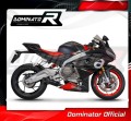 ολοκληρωμένο σύστημα εξάτμισης με τελικό DOMINATOR Full System HP8 ΜΑΥΡΟ κατάλληλο για μοτοσυκλέτα Aprilia RS 660 2020 - 2024 4