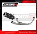 kompletny układ wydechowy z tłumikiem DOMINATOR Full System GP CZARNY pasujący do motocykla Honda VTR 250 2009 - 2015 2