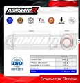 εξάτμιση τελικό DOMINATOR MX2 ΜΑΥΡΟ κατάλληλο για μοτοσυκλέτα Honda CRF 300L / Rally 2021 - 2023 5