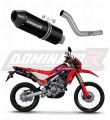 εξάτμιση τελικό DOMINATOR MX2 ΜΑΥΡΟ κατάλληλο για μοτοσυκλέτα Honda CRF 300L / Rally 2021 - 2023 6