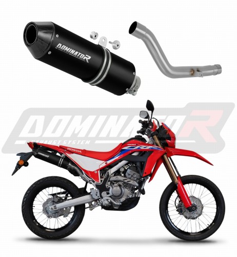 εξάτμιση τελικό DOMINATOR MX2 ΜΑΥΡΟ κατάλληλο για μοτοσυκλέτα Honda CRF 300L / Rally 2021 - 2023 6
