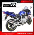 εξάτμιση σιγαστήρας DOMINATOR με έγκριση τύπου οβάλ κατάλληλο για μοτοσυκλέτα Yamaha FZS FAZER 1000 2001 - 2005 3
