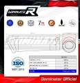exhaust muffler DOMINATOR GP2 fits to Honda CBR 1000RR 2014  2016 2
