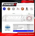 ολοκληρωμένο σύστημα εξάτμισης με τελικό DOMINATOR Full System MX2 κατάλληλο για μοτοσυκλέτα Honda XL 750 TRANSALP 2023 6