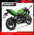 ολοκληρωμένο σύστημα εξάτμισης με τελικό DOMINATOR Full System HP8 ΜΑΥΡΟ κατάλληλο για μοτοσυκλέτα Kawasaki NINJA 400 2018 - 2022 3