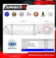 ολοκληρωμένο σύστημα εξάτμισης με τελικό DOMINATOR Full System HP8 ΜΑΥΡΟ κατάλληλο για μοτοσυκλέτα Kawasaki NINJA 400 2018 - 2022 6