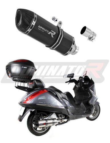 εξάτμιση σιγαστήρας DOMINATOR HP1 ΜΑΥΡΟΣ κατάλληλος για μοτοσυκλέτα Aprilia Atlantic 500 Sprint 3