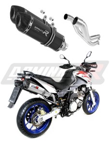 Aprilia Pegaso 650 Strada 2007 - 2010 εξάτμιση Σιγαστήρας HP1 BLACK + dB killer medium