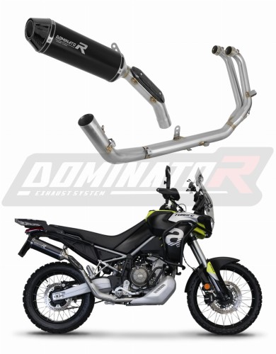 Aprilia Tuareg 660 2021 - 2023 Ολόκληρο σύστημα Συλλέκτης εξάτμιση Τελικό HP3 BLACK + dB killer medium