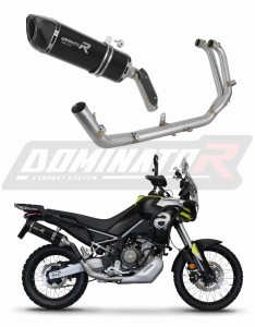 Aprilia Tuareg 660 2021 - 2023 Πλήρες σύστημα Χταπόδι εξάτμιση Τελικό HP6 BLACK + dB killer medium