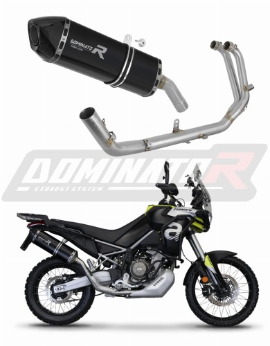 complete exhaust system with muffler DOMINATOR Full System HP7 BLACK fits