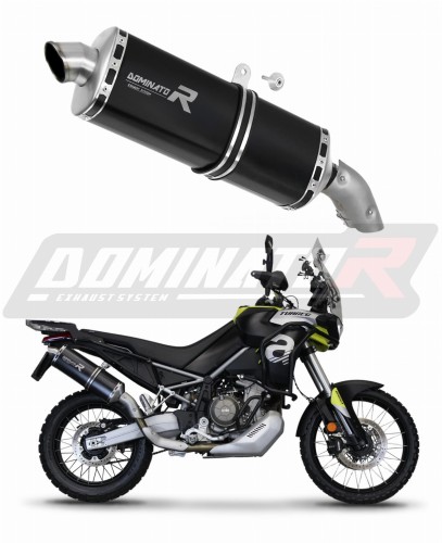εξάτμιση σιγαστήρας DOMINATOR P7 ΜΑΥΡΟ κατάλληλο για μοτοσυκλέτα Aprilia Tuareg 660 2021 - 2023 6