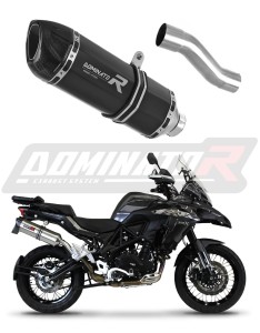 Benelli TRK 502 X 2018 - 2021 εξάτμιση Σιγαστήρας HP1 BLACK + dB killer medium