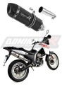 εξάτμιση σιγαστήρας DOMINATOR HP1 ΜΑΥΡΟ κατάλληλο για μοτοσυκλέτα Derbi Terra Adventure 125 2008 - 2015 3