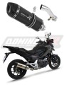 εξάτμιση τελικό DOMINATOR HP1 ΜΑΥΡΟ κατάλληλο για μοτοσυκλέτα Honda NC 700 / 750 S 2012 - 2020 3