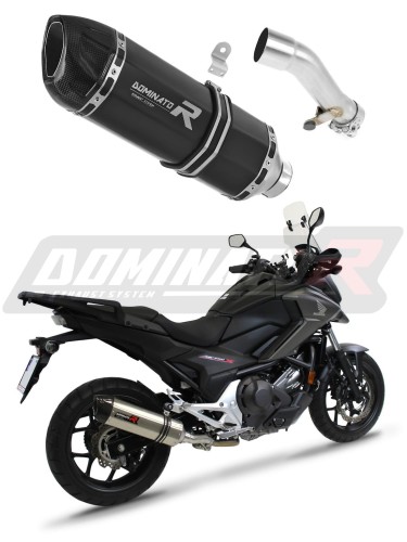 εξάτμιση τελικό DOMINATOR HP1 ΜΑΥΡΟ κατάλληλο για μοτοσυκλέτα Honda NC 700 / 750 S 2012 - 2020 3